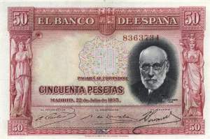 50 Pesetas 1935